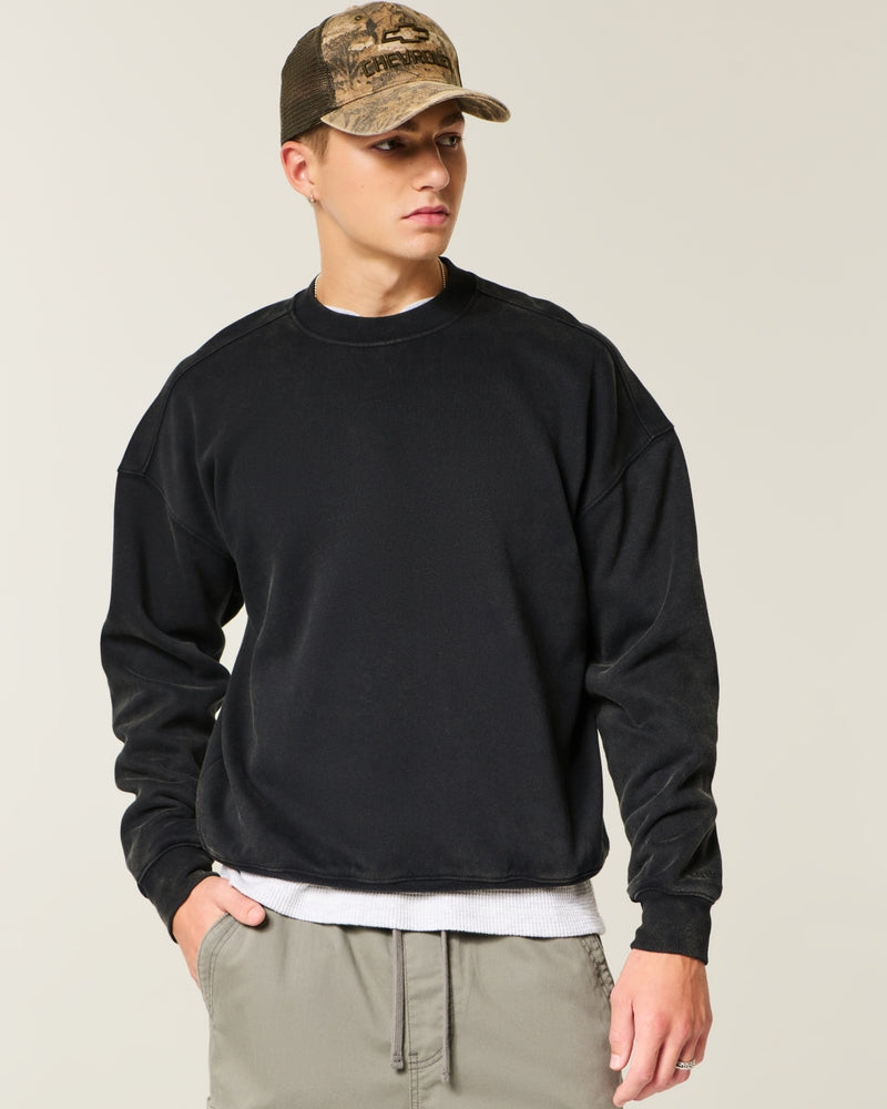 Hollister - Boxy Camo Crew Sweatshirt