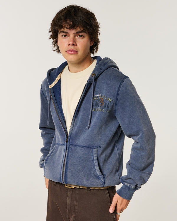 Hollister - Holiday Vault Release Logo Graphic Hoodie