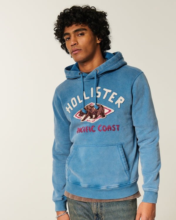 Hollister - Holiday Vault Release Logo Graphic Hoodie - Brandatak Store