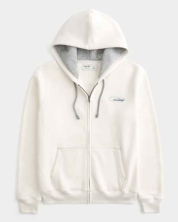 Hollister - Zip-Up Graphic Logo Hoodie IMMEDIATE