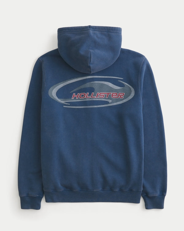 Hollister - Zip-Up Logo Hoodie