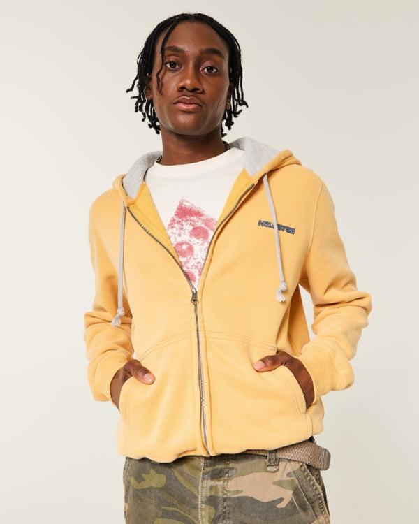 Hollister - Zip-Up Logo Hoodie
