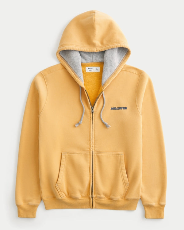 Hollister - Zip-Up Logo Hoodie