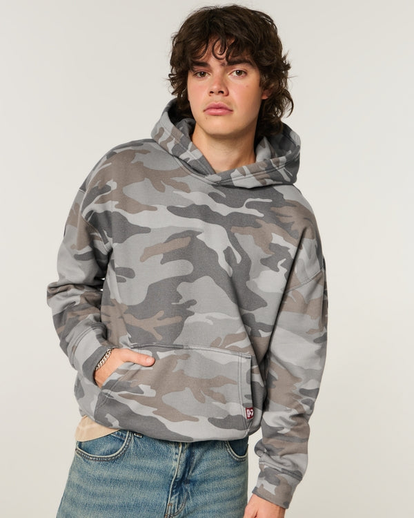 Hollister - Boxy Logo Graphic Hoodie