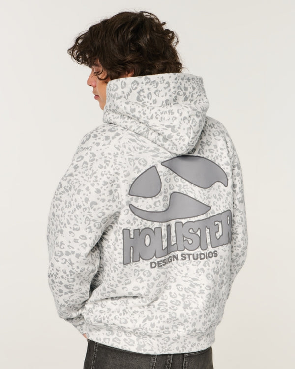Hollister - Boxy Logo Graphic Hoodie