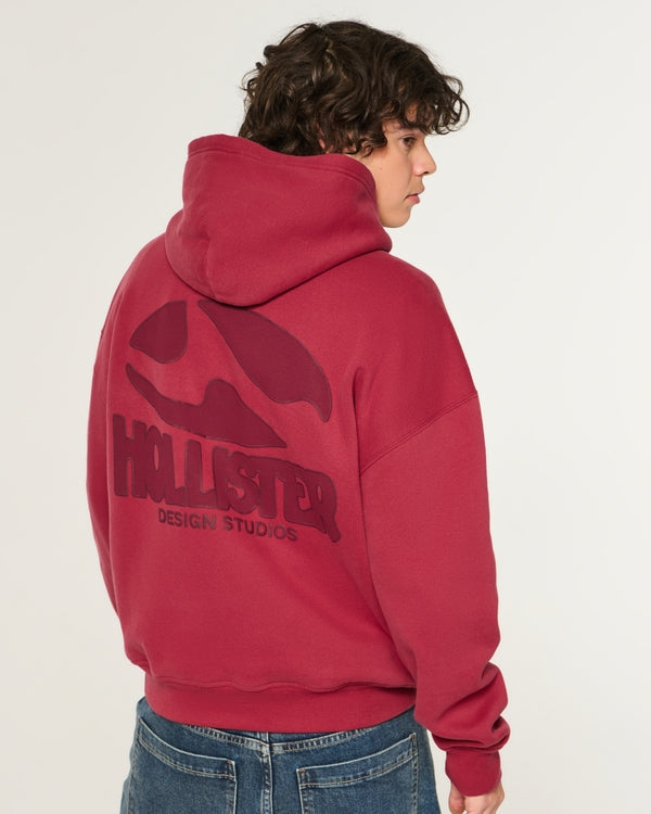 Hollister - Boxy Logo Graphic Hoodie