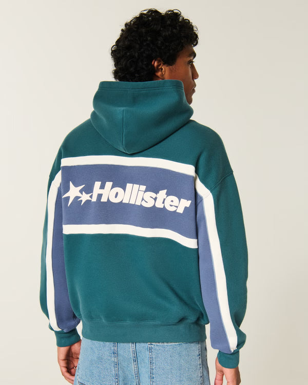 Hollister - Boxy Logo Graphic Hoodie