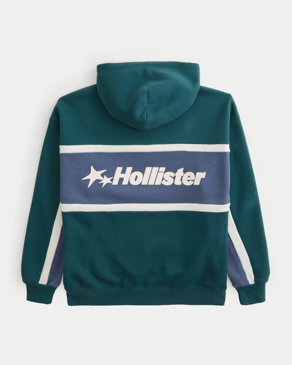 Hollister - Boxy Logo Graphic Hoodie