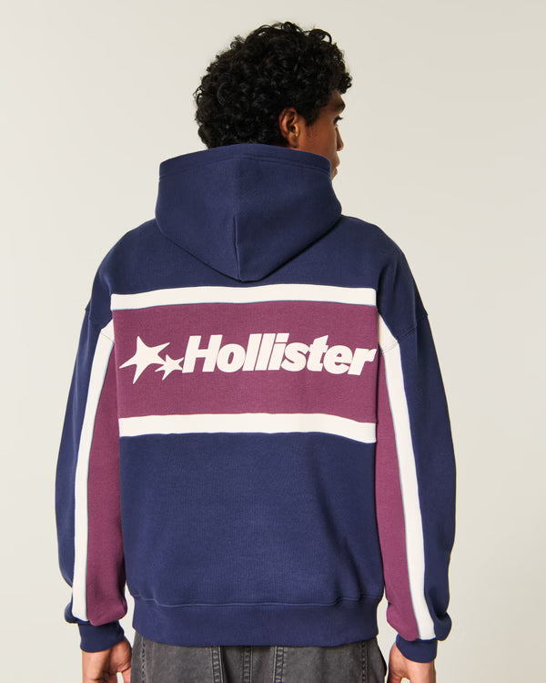 Hollister - Boxy Logo Graphic Hoodie