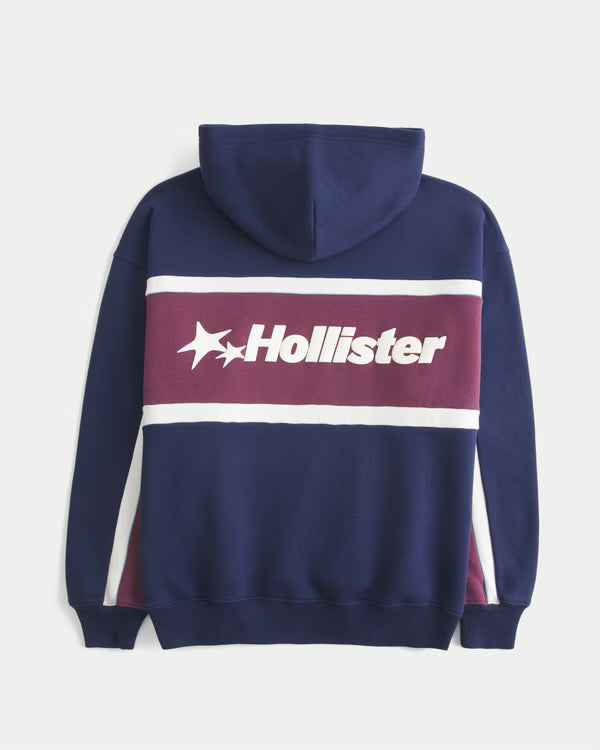 Hollister - Boxy Logo Graphic Hoodie