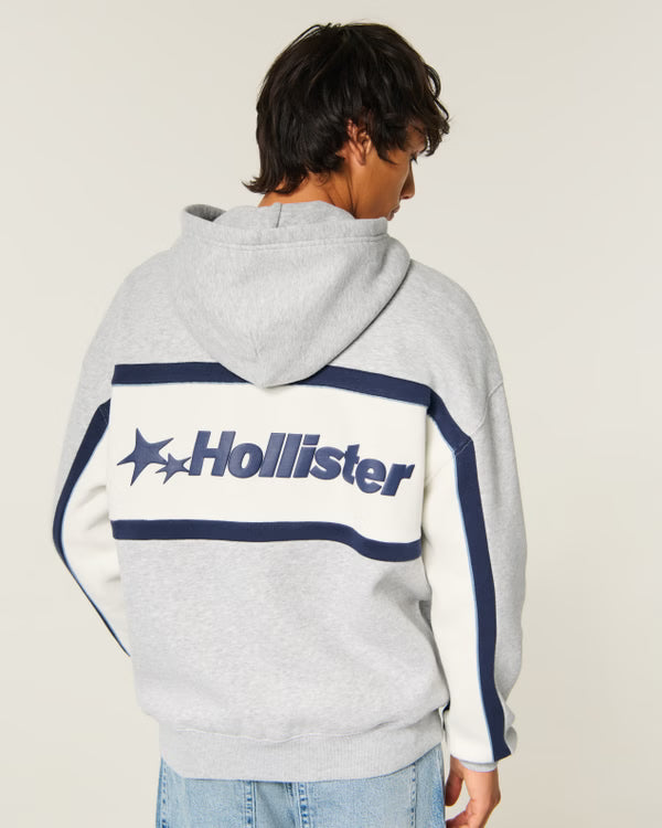 Hollister - Boxy Logo Graphic Hoodie