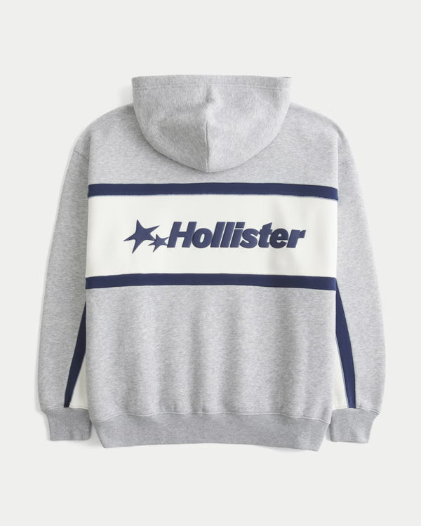 Hollister - Boxy Logo Graphic Hoodie