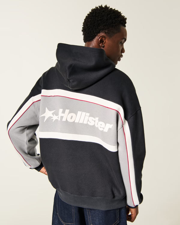 Hollister - Boxy Logo Graphic Hoodie