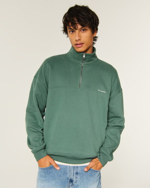 Hollister - Boxy Quarter Zip Sweatshirt