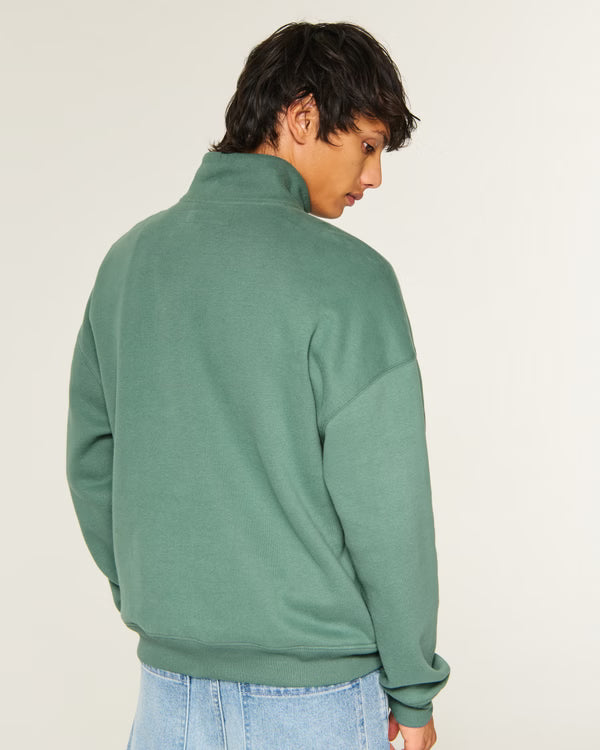 Hollister - Boxy Quarter Zip Sweatshirt