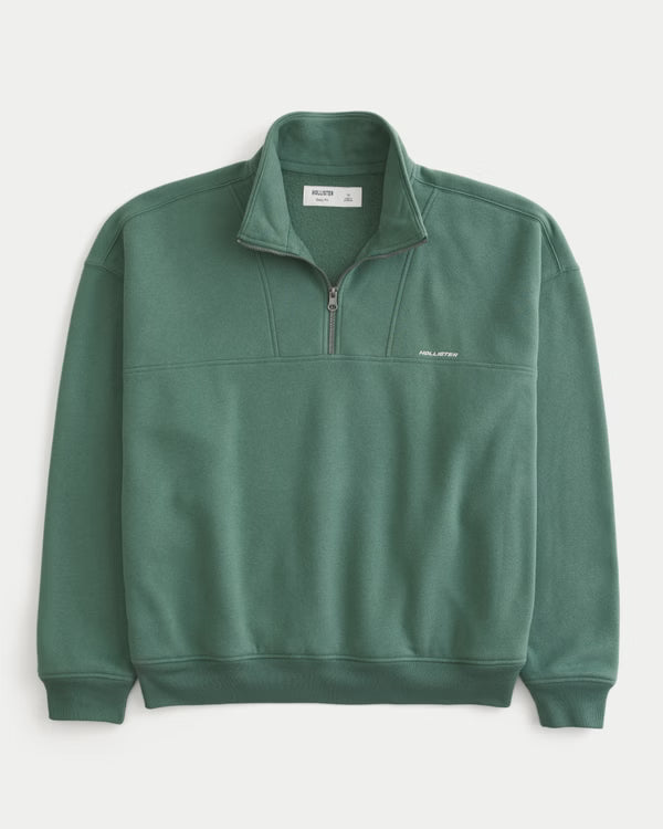 Hollister - Boxy Quarter Zip Sweatshirt