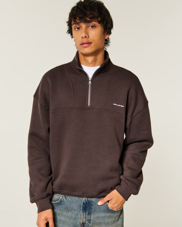 Hollister - Boxy Quarter Zip Sweatshirt