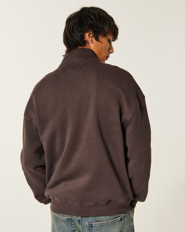 Hollister - Boxy Quarter Zip Sweatshirt