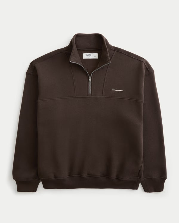 Hollister - Boxy Quarter Zip Sweatshirt