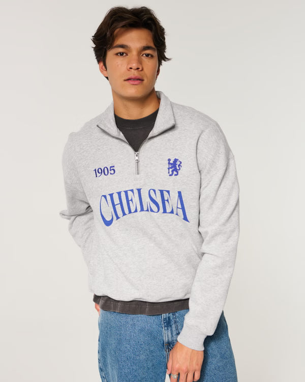 Hollister - Quarter-Zip Arsenal F.C. Graphic Sweatshirt