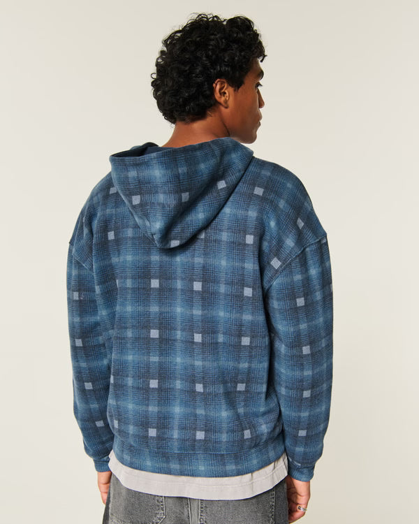 Hollister - Boxy Reversible Zip-Up Hoodie