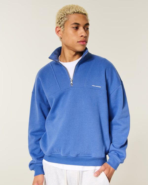 Hollister - Boxy Quarter Zip Sweatshirt