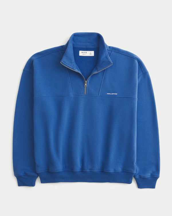 Hollister - Boxy Quarter Zip Sweatshirt