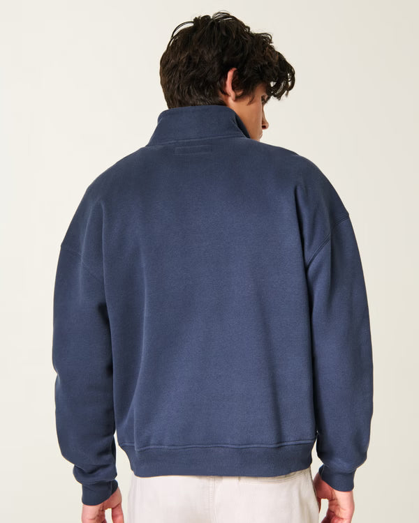 Hollister - Boxy Quarter Zip Sweatshirt