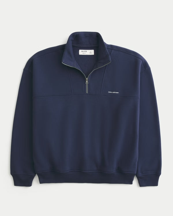 Hollister - Boxy Quarter Zip Sweatshirt