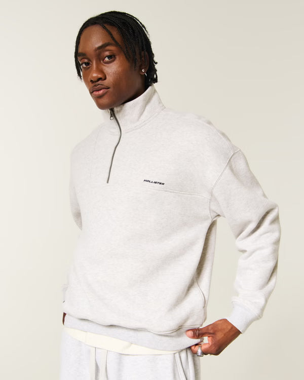 Hollister - Boxy Quarter Zip Sweatshirt