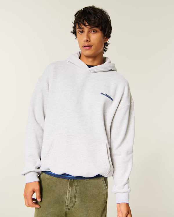 Hollister - Boxy Logo Graphic Hoodie