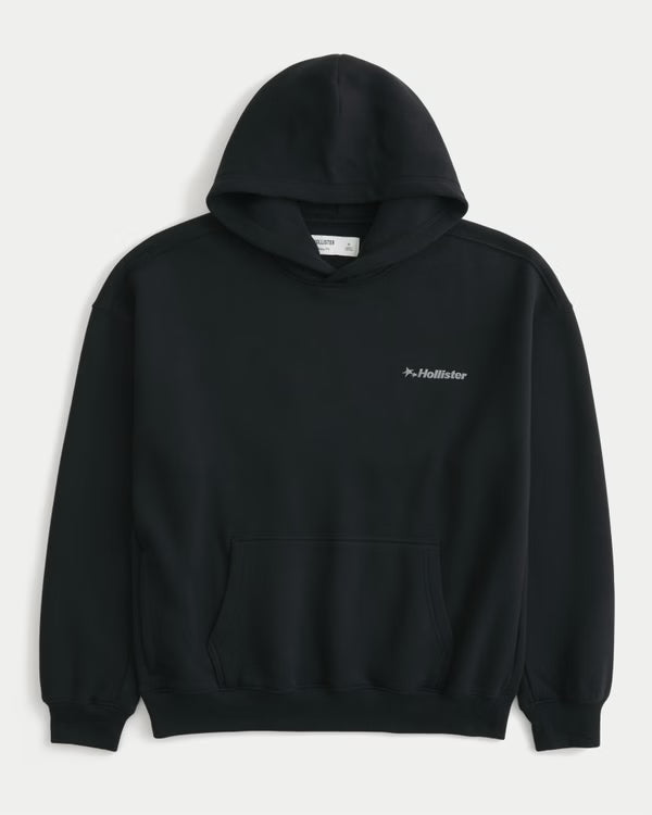 Hollister - Boxy Logo Graphic Hoodie