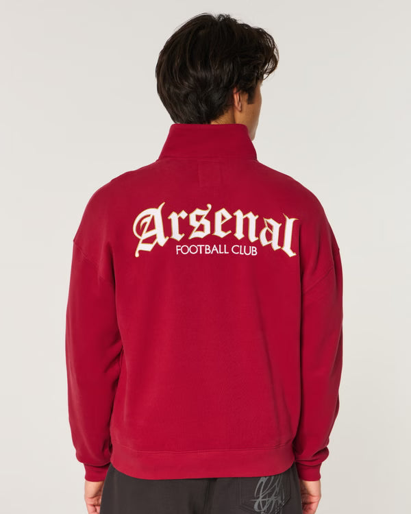 Hollister - Quarter-Zip Arsenal F.C. Graphic Sweatshirt