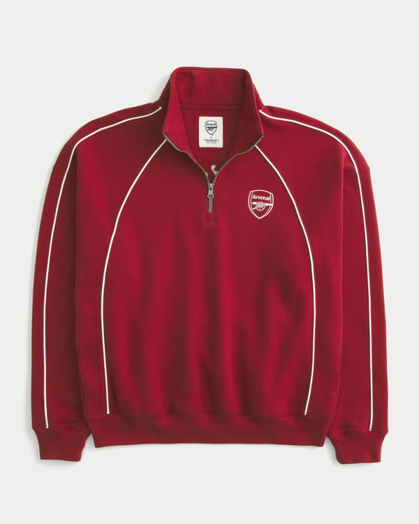 Hollister - Quarter-Zip Arsenal F.C. Graphic Sweatshirt
