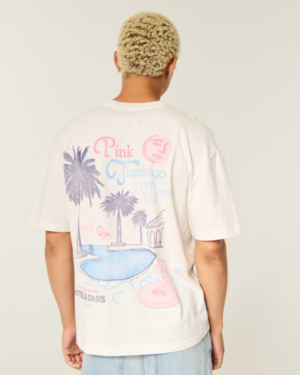 Hollister - Boxy Captain Chomps Graphic Tee