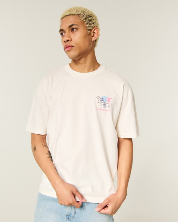 Hollister - Boxy Captain Chomps Graphic Tee