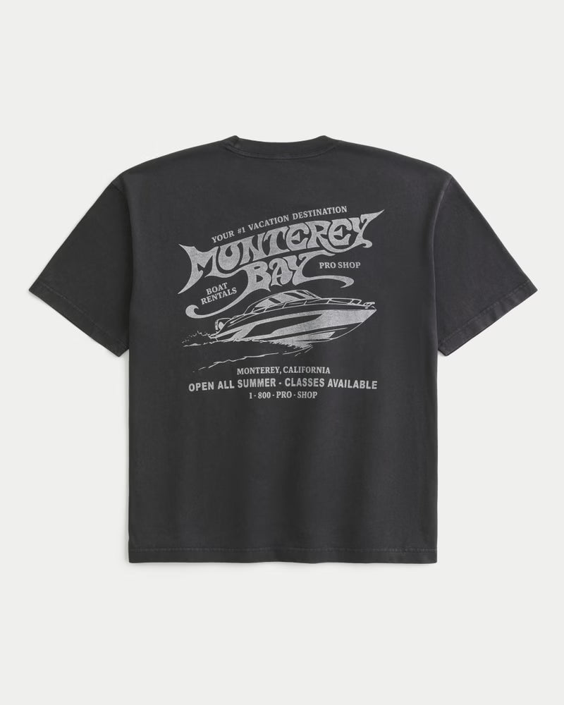Hollister - Boxy Captain Chomps Graphic Tee