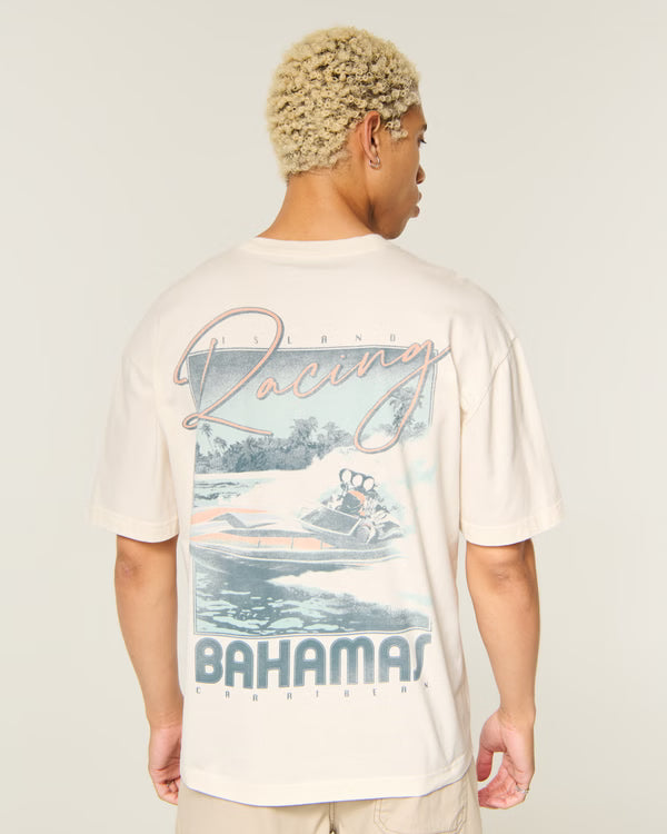Hollister - Boxy Captain Chomps Graphic Tee
