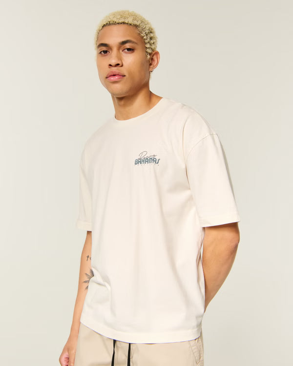 Hollister - Boxy Captain Chomps Graphic Tee