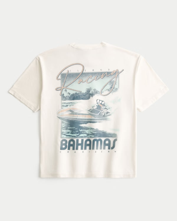 Hollister - Boxy Captain Chomps Graphic Tee