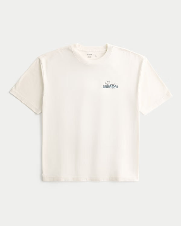 Hollister - Boxy Captain Chomps Graphic Tee