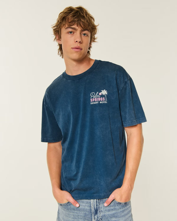 Hollister - Boxy Captain Chomps Graphic Tee