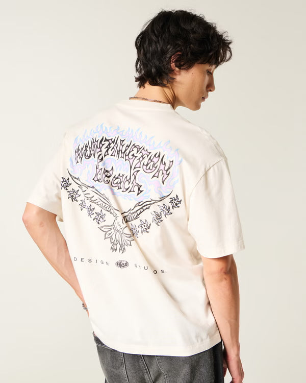 Hollister - Boxy Logo Graphic Tee