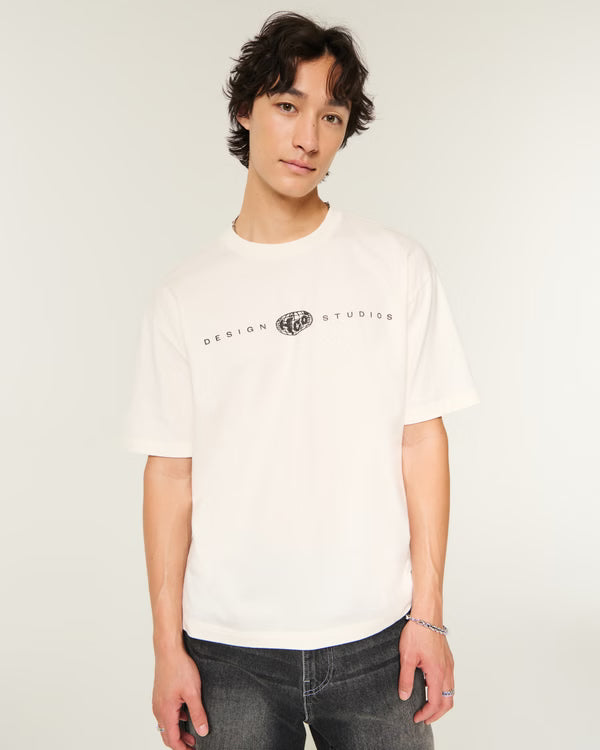 Hollister - Boxy Logo Graphic Tee