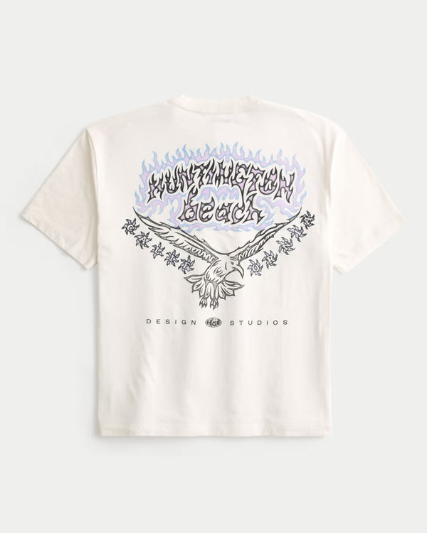 Hollister - Boxy Logo Graphic Tee