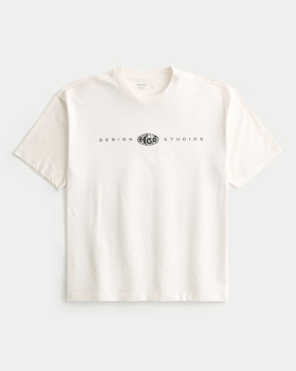 Hollister - Boxy Logo Graphic Tee