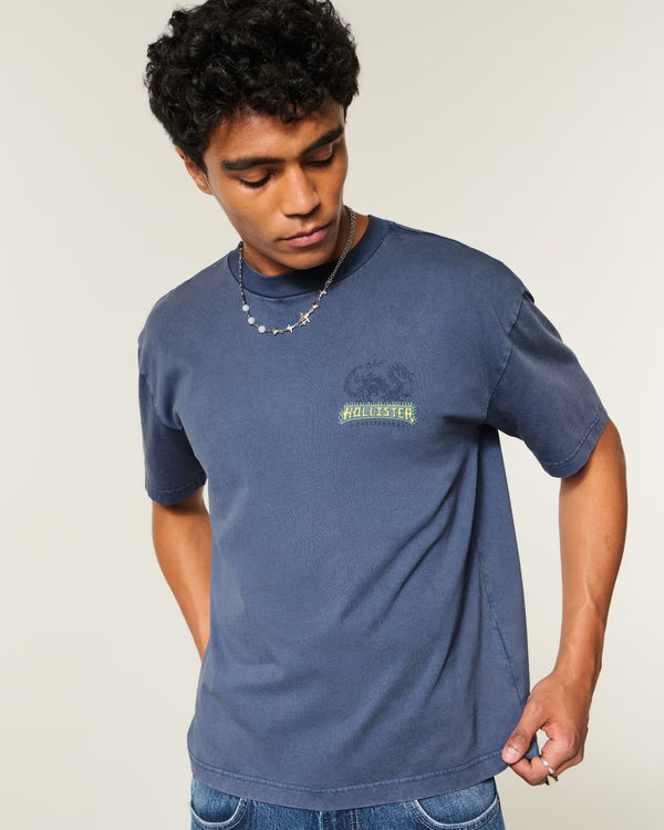 Hollister - Boxy Logo Graphic Tee