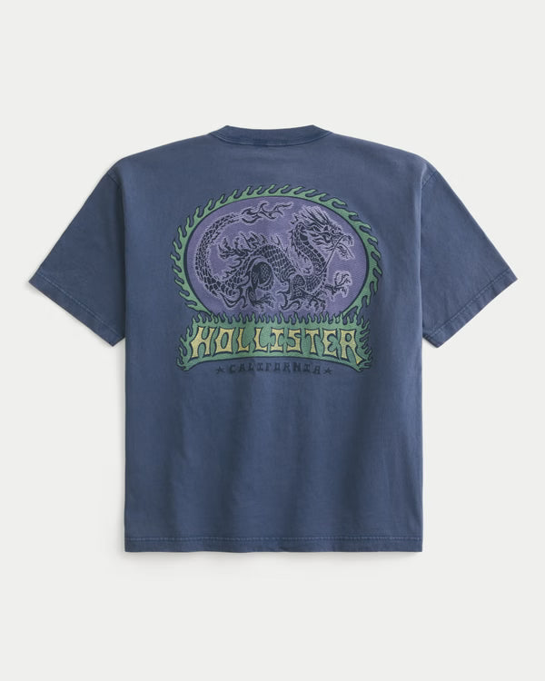 Hollister - Boxy Logo Graphic Tee