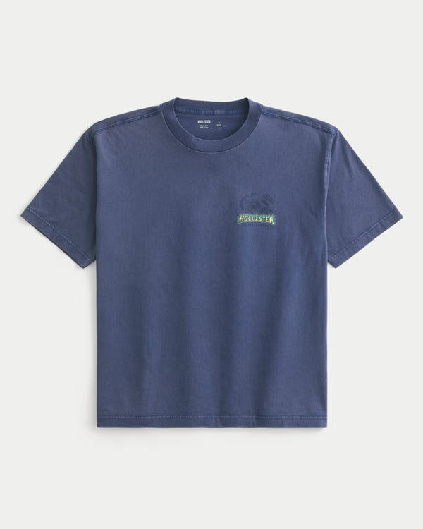 Hollister - Boxy Logo Graphic Tee
