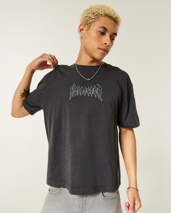 Hollister - Boxy Logo Graphic Tee
